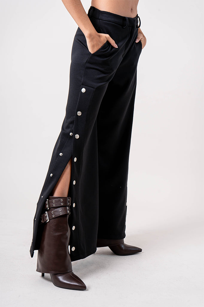 PANTALON WIDE LEG BROCHE R-F 7224.