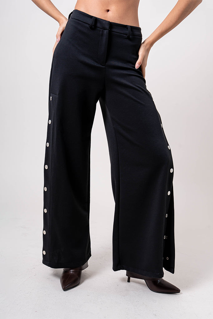 PANTALON WIDE LEG BROCHE R-F 7224.