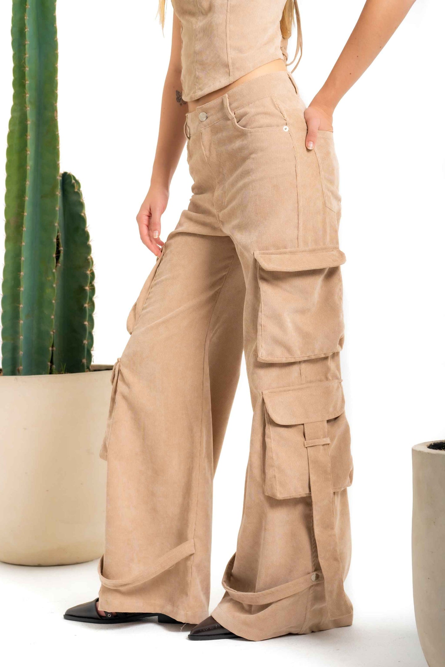 BH PANTALON WIDE LEG CARGO 7495