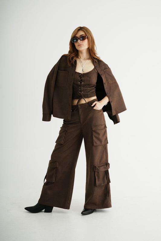 BH PANTALON WIDE LEG CARGO 7533