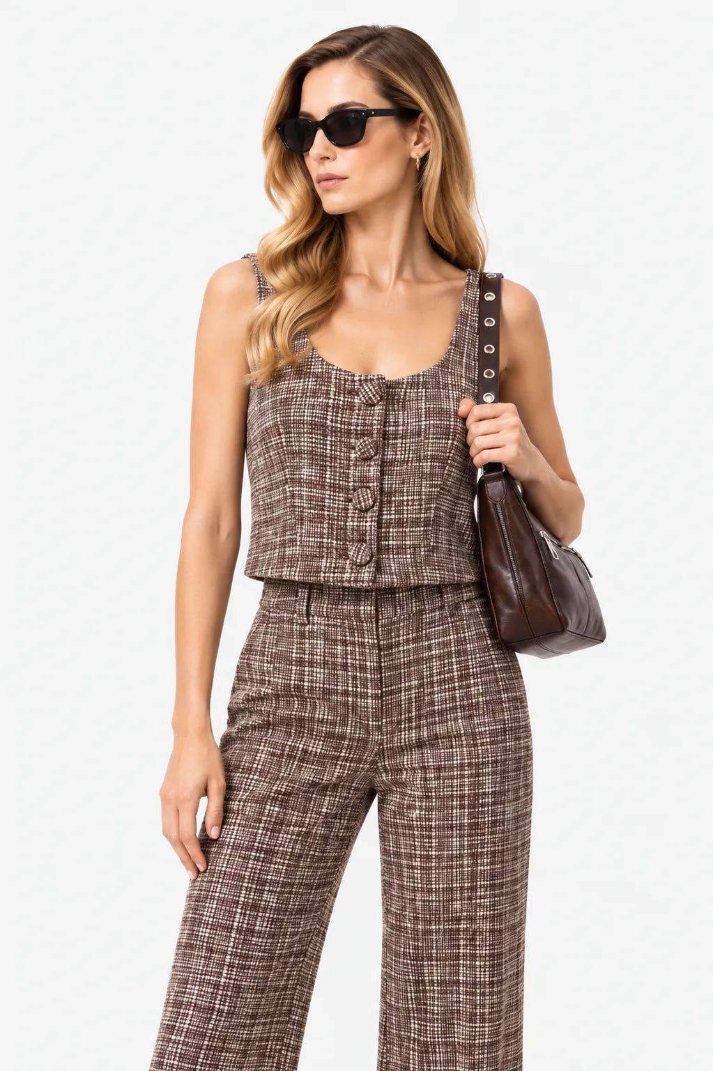 BH TOP BUSTIER TWEED 7484