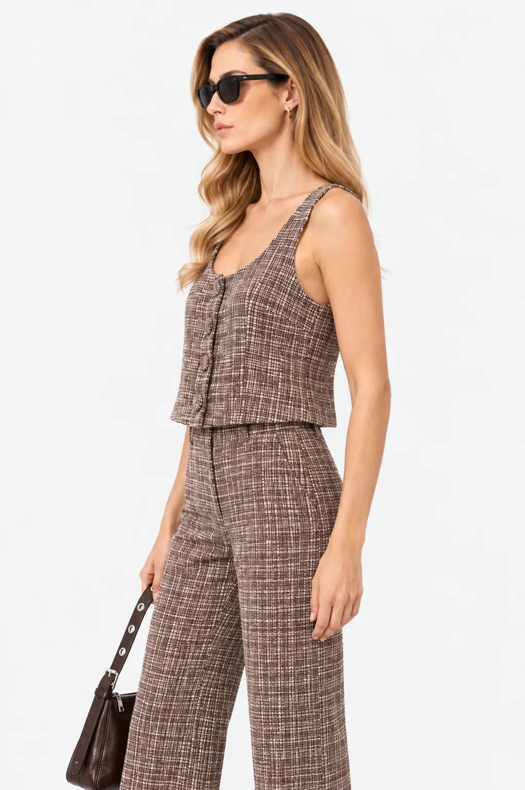 BH TOP BUSTIER TWEED 7484