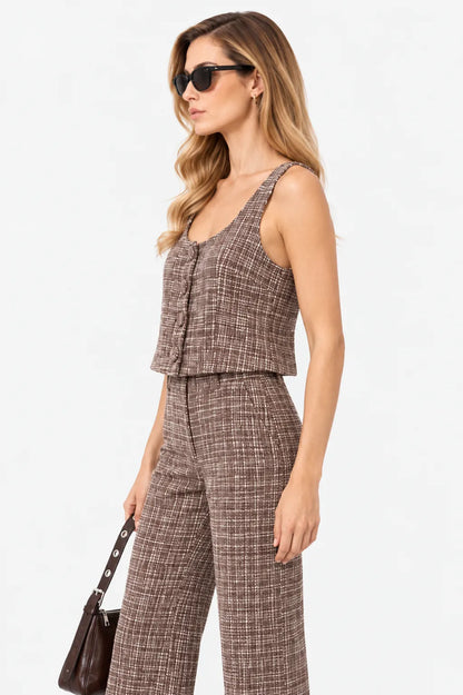BH TOP BUSTIER TWEED 7484