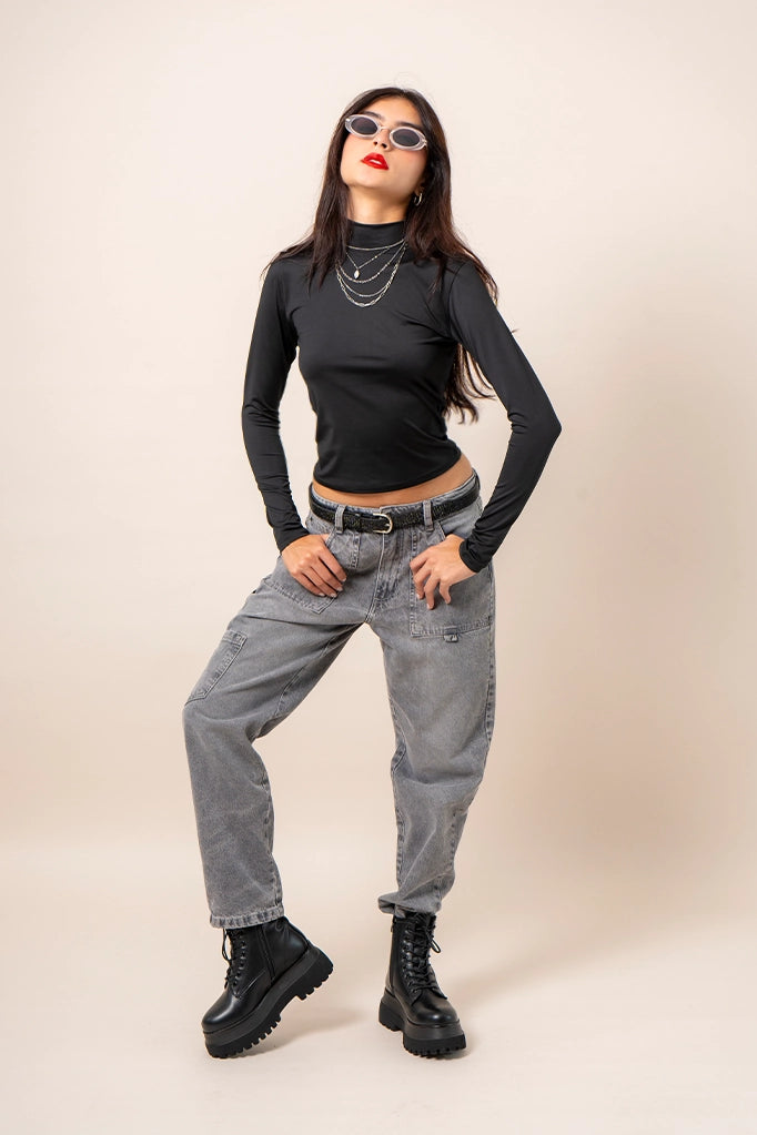 BH TOP CUELLO ALTO MANGA LARGA 7453