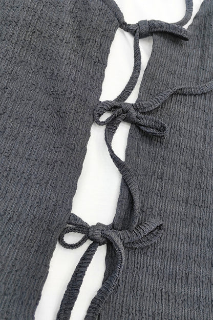 BH TOP LACE UP TEXTURA 7256