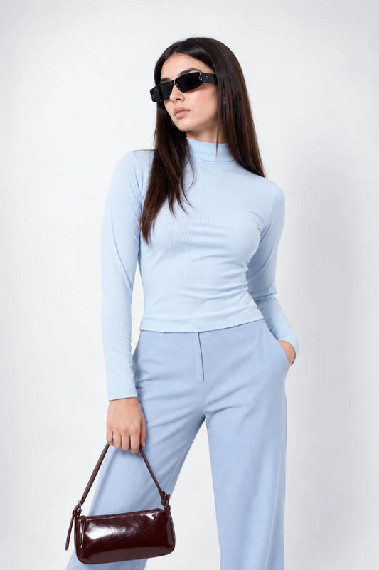 BH TOP RIB CUELLO ALTO MANGA LARGA 6697