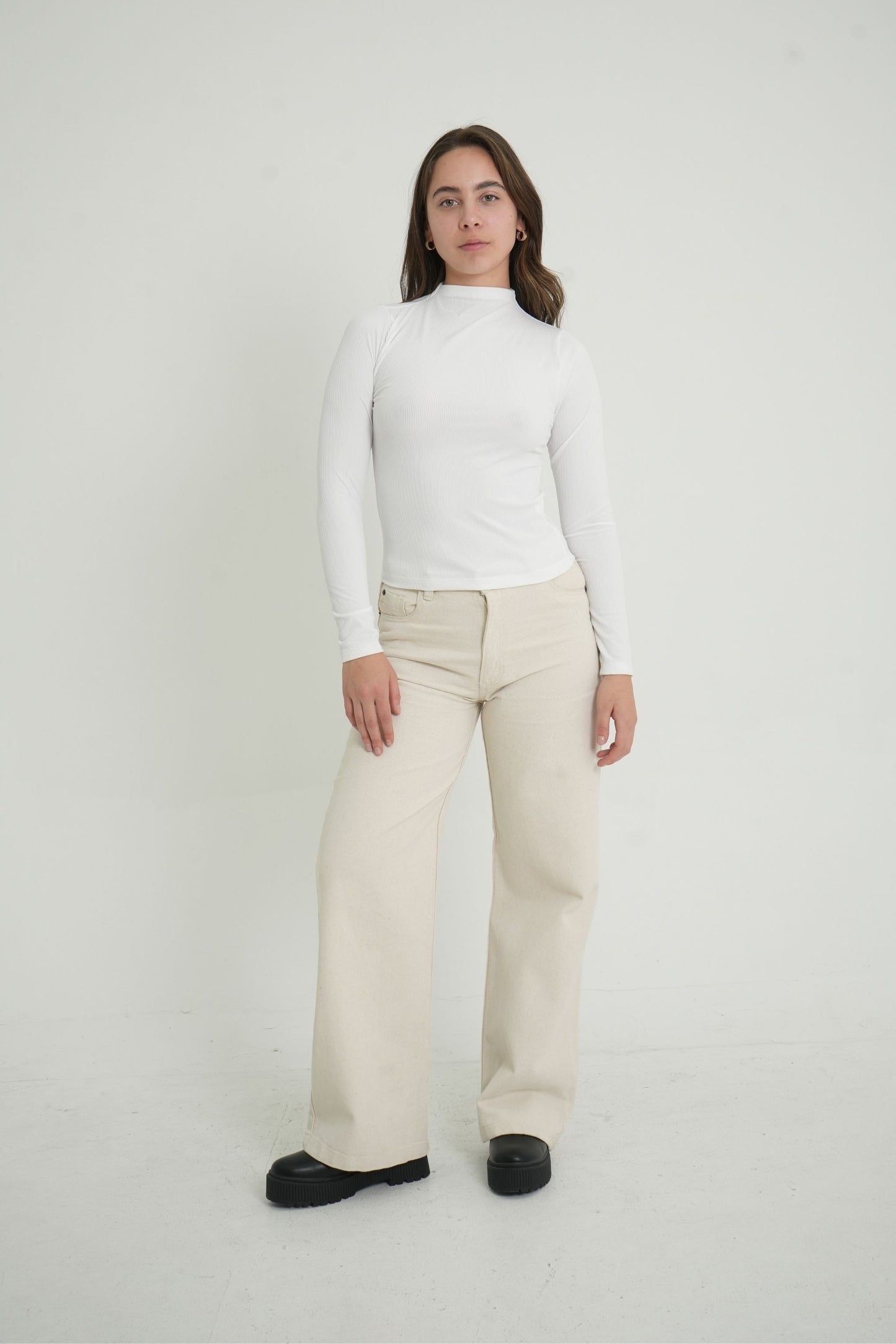 BH TOP RIB CUELLO ALTO MANGA LARGA 6697