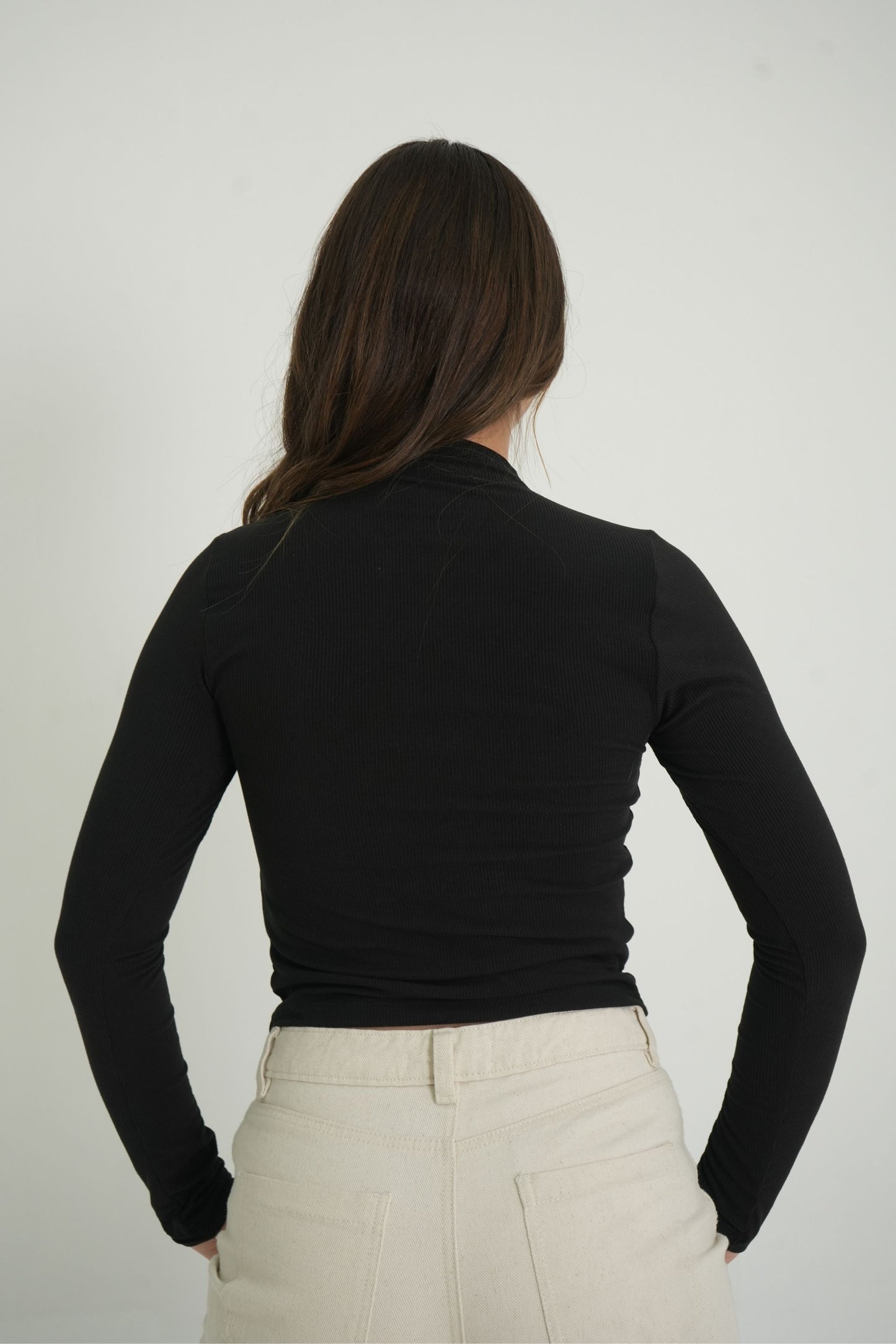 BH TOP RIB CUELLO ALTO MANGA LARGA 6697