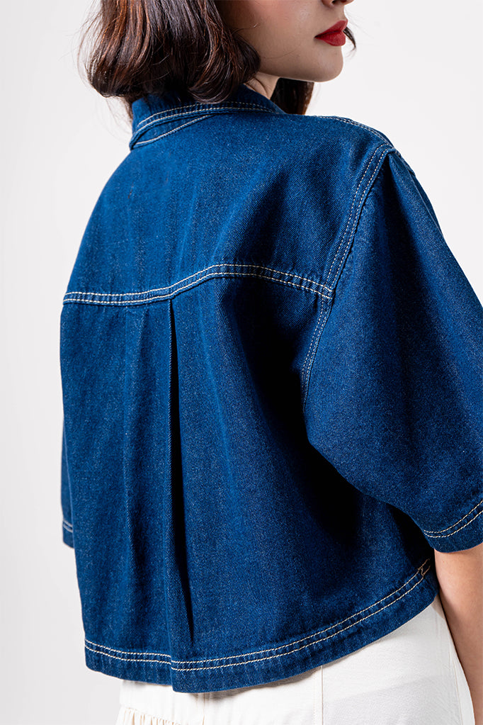 CAMISA CROPEED DENIM B-C 8310.