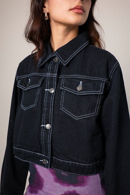 CHAQUETA DENIM CROPPED R-M 8362.