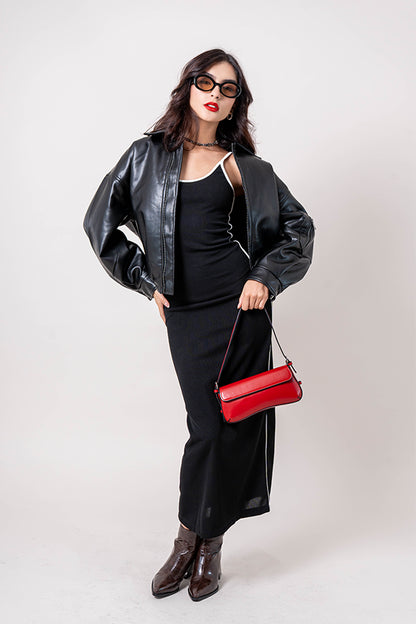 VESTIDO CONTRASTE B-M 8170.