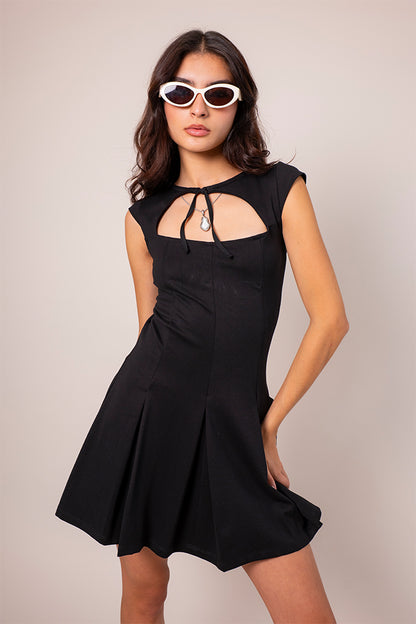 VESTIDO CORTO LAZO E-M 7228.