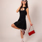 VESTIDO CORTO LAZO E-M 7228.