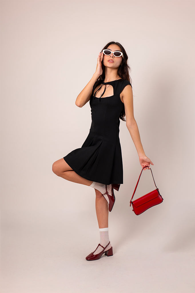 VESTIDO CORTO LAZO E-M 7228.