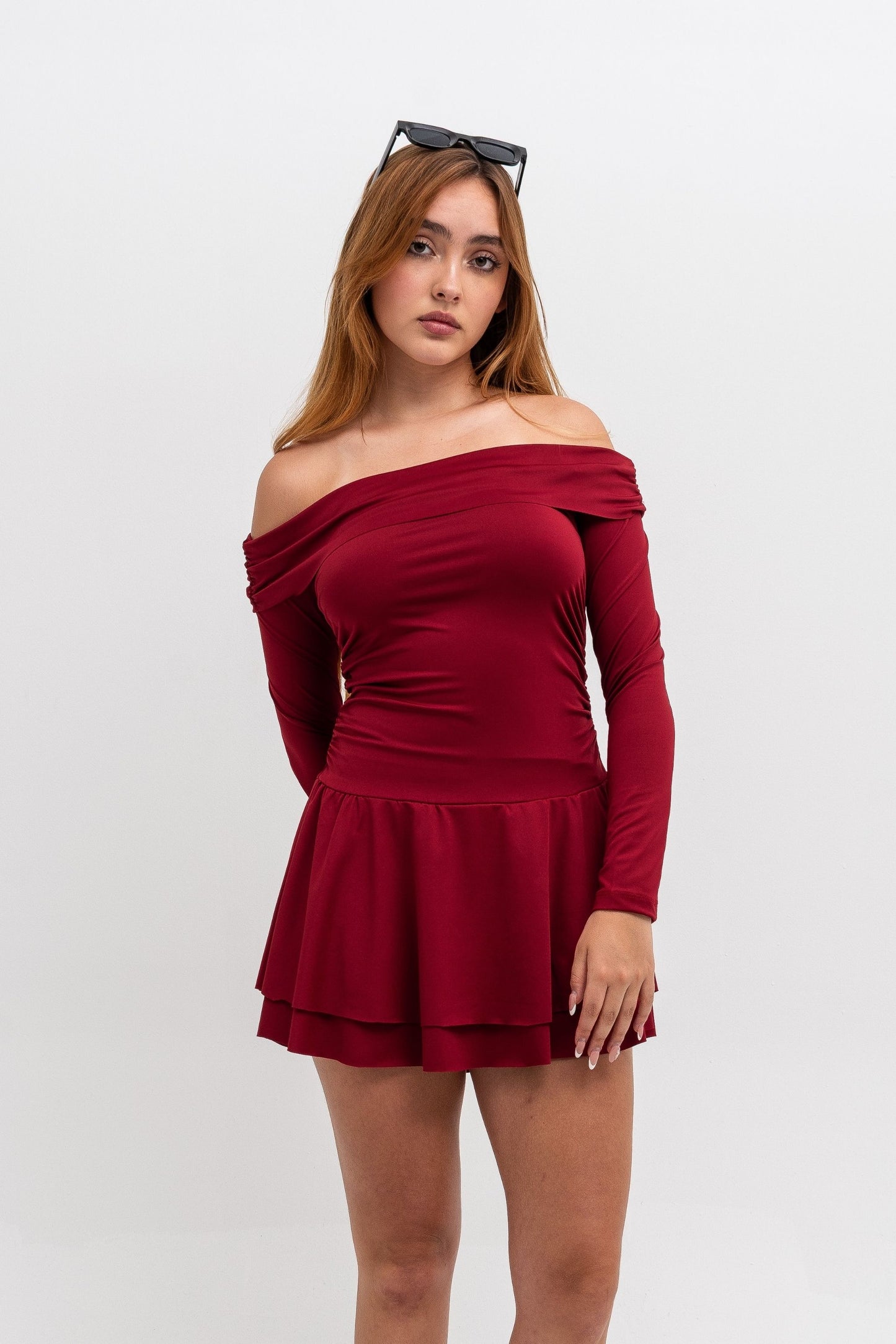 BH VESTIDO CORTO MANGA LARGA 7466