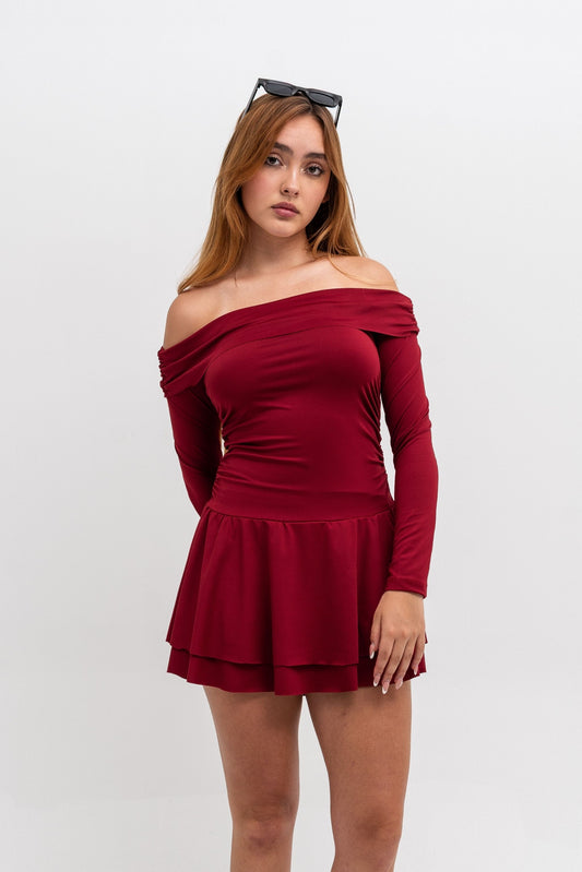 BH VESTIDO CORTO MANGA LARGA 7466