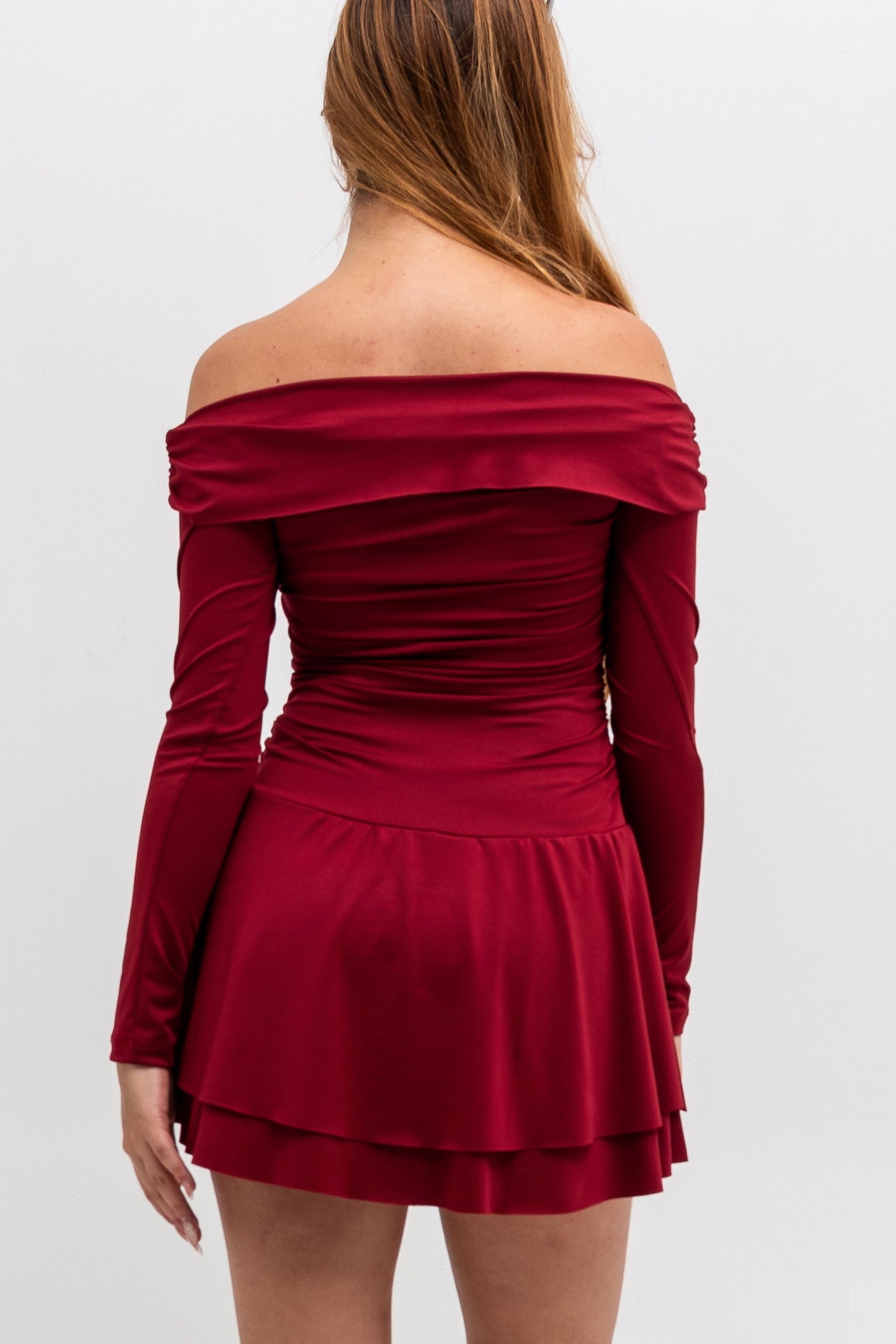 BH VESTIDO CORTO MANGA LARGA 7466