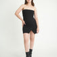 BH VESTIDO CORTO STRAPLESS 6616