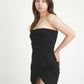 BH VESTIDO CORTO STRAPLESS 6616