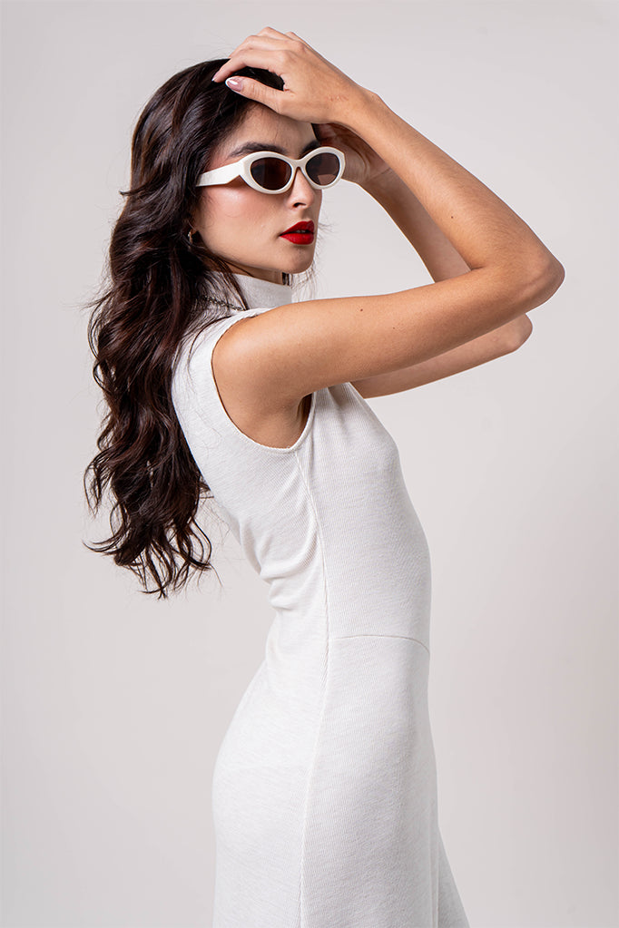 VESTIDO CUELLO ALTO B-F 8287.