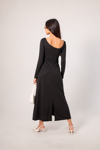 VESTIDO MANGA LARGA B-M 7469.