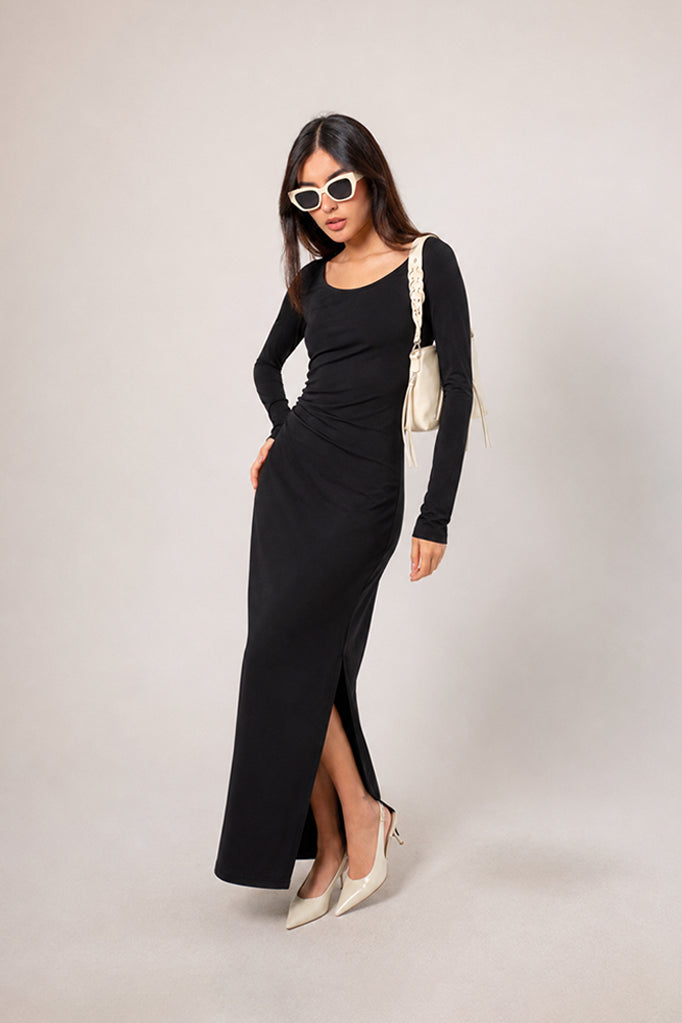 VESTIDO MANGA LARGA B-M 7469.