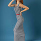 BH VESTIDO MIDI RIB RAYAS 8272
