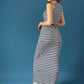 BH VESTIDO MIDI RIB RAYAS 8272