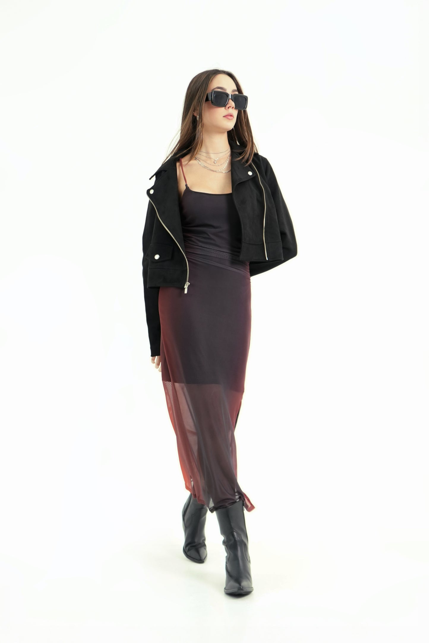 BH VESTIDO SLIM FIT MESH 7243