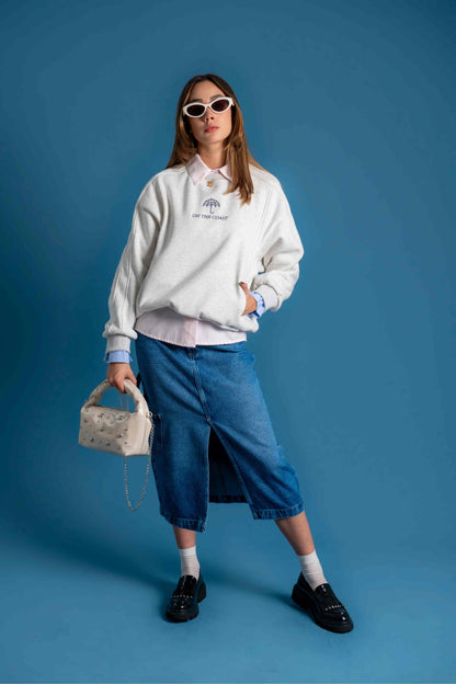 BHV FALDA DENIM MIDI 7139