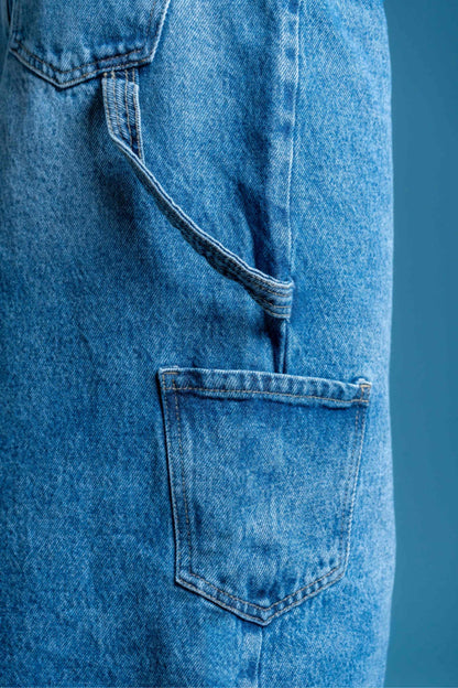 BHV FALDA DENIM MIDI 7139