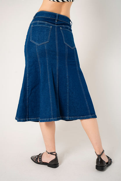 FALDA LARGA DENIM G-M 8300