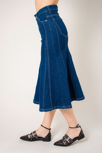 FALDA LARGA DENIM G-M 8300