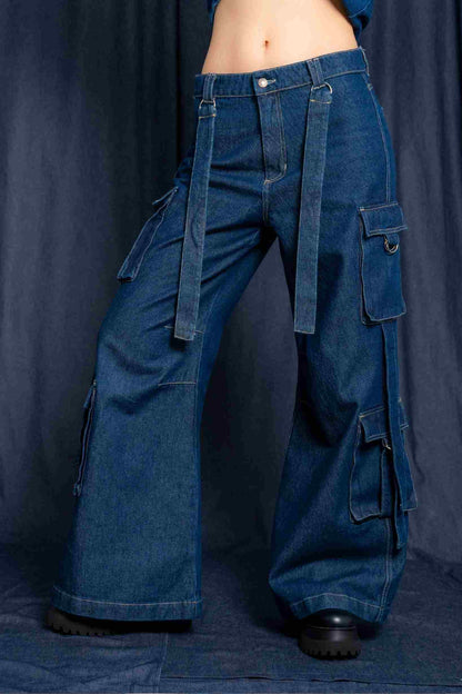 JEANS BAGGY CARGO R-M 7436.