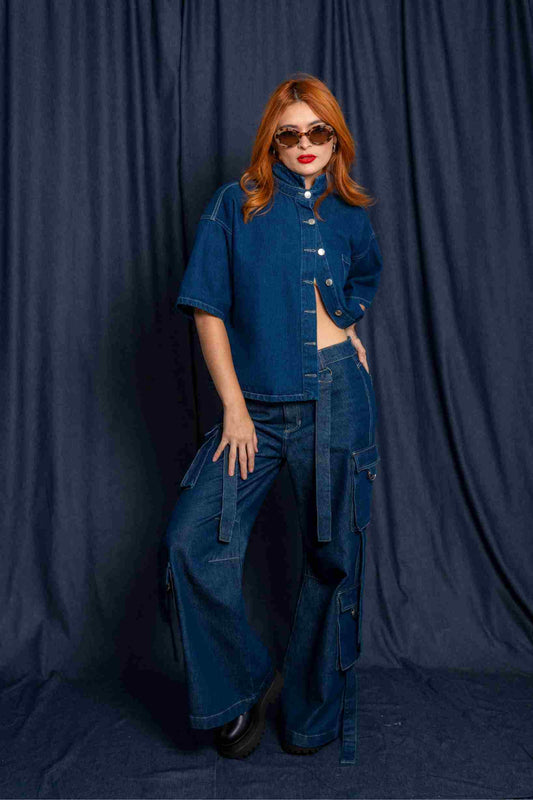 JEANS BAGGY CARGO R-M 7436.