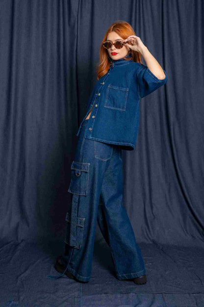 JEANS BAGGY CARGO R-M 7436.