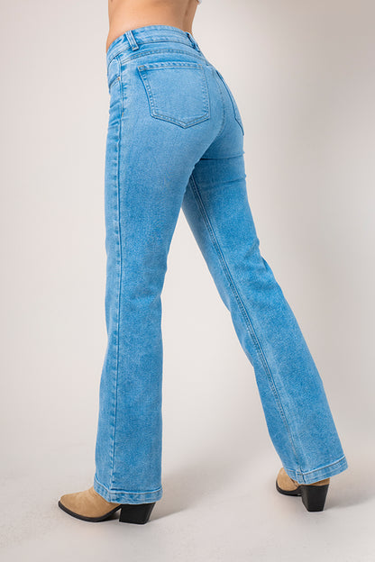 BHV JEANS FLARE MIDE RISE 8143.