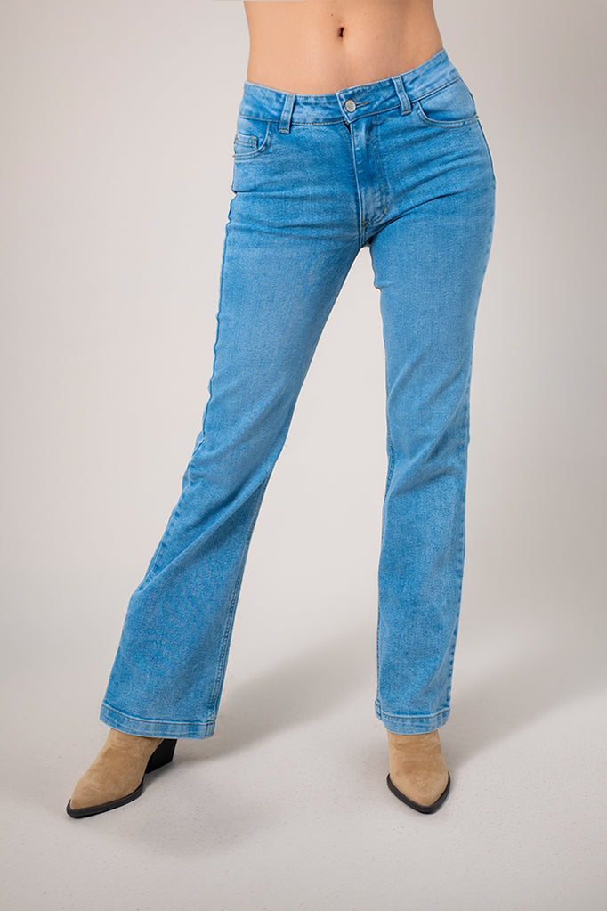 BHV JEANS FLARE MIDE RISE 8143.