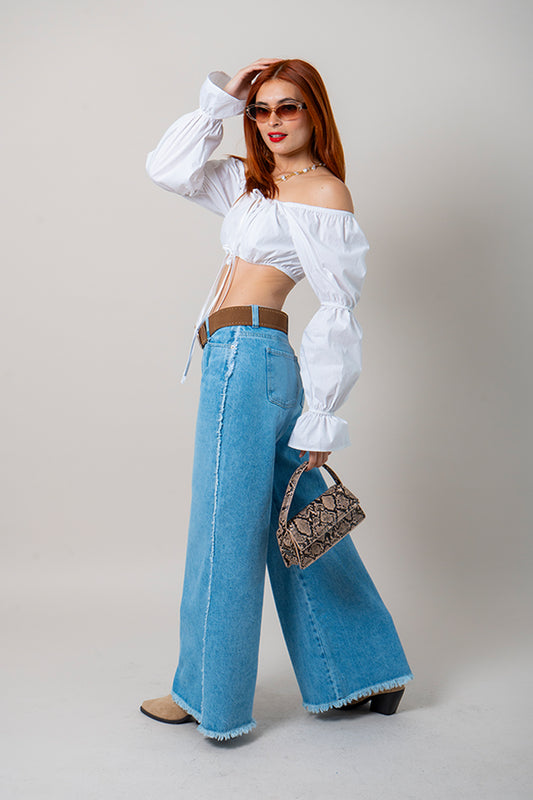 JEANS WIDE LEG G-M 7626.