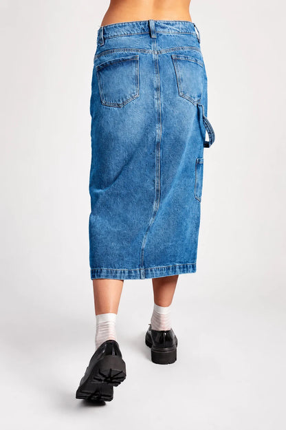 BHV FALDA DENIM MIDI 7139