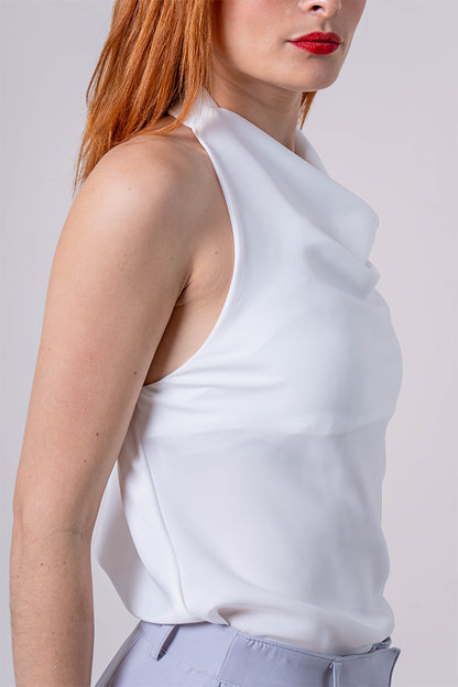 BLUSA HALTER SATIN B-C 8414