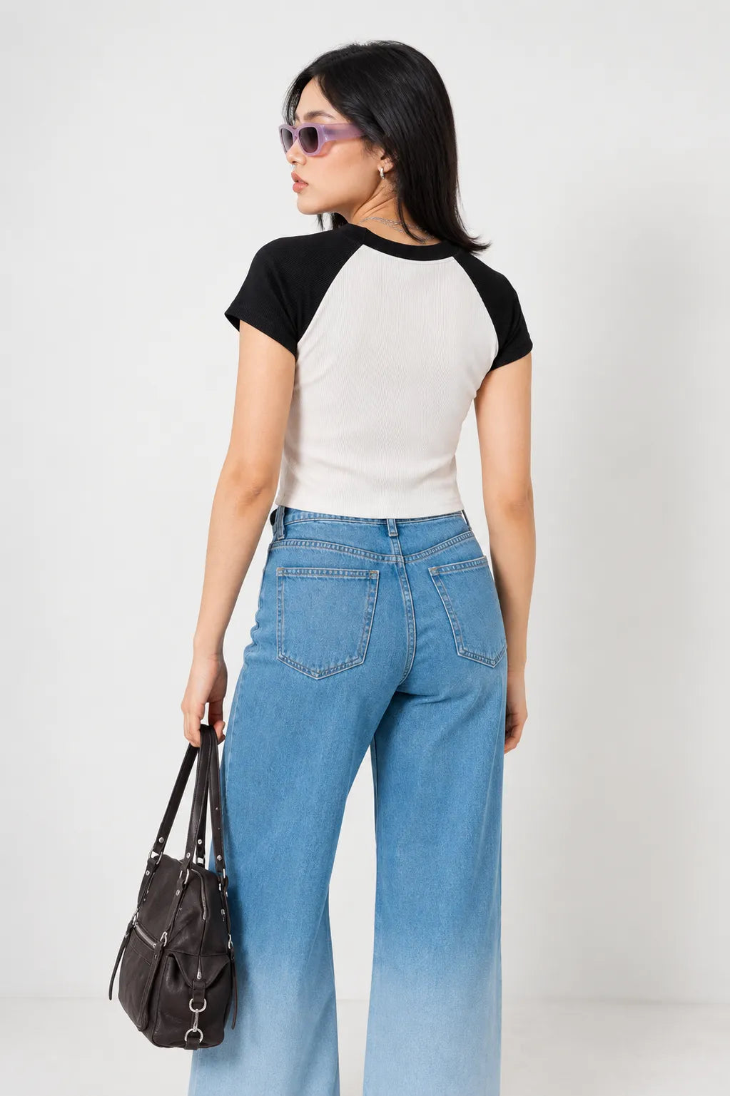BH CAMISETA CROP RIB COMBINADA 6696