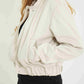 CHAQUETA BOMBER EFECTO GAMUZADO B-F 6856