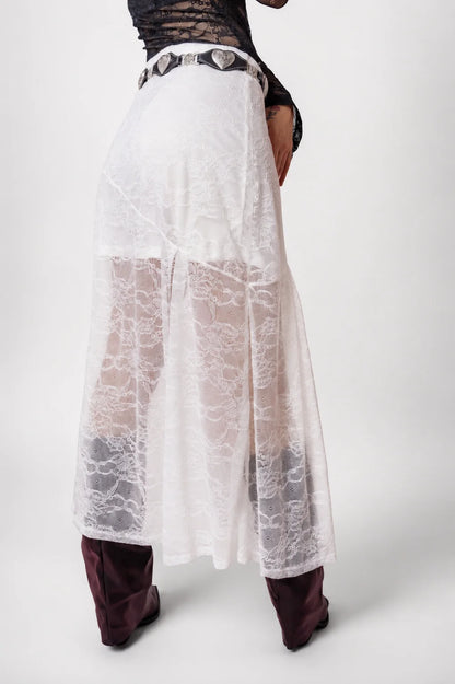 BH FALDA MIDI ENCAJE 8206