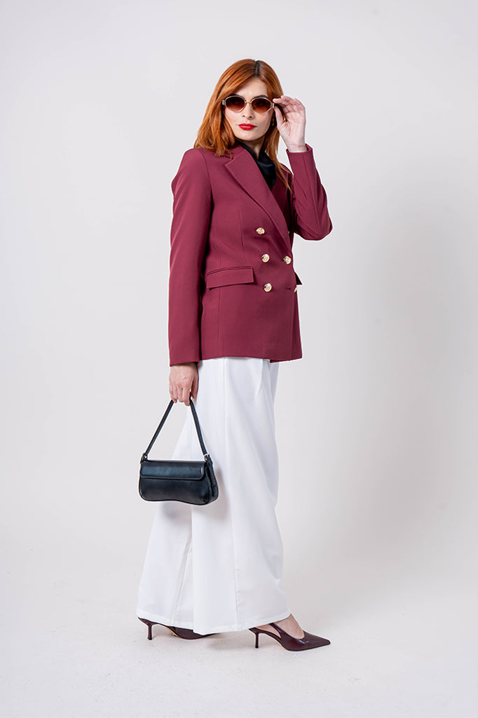 PANTALON WIDE LEG CINTURON B-C 7482