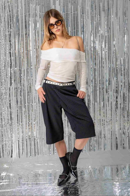 BH TOP HOMBROS DESCUBIERTOS MESH 7572