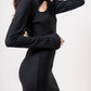 VESTIDO CORTO MANGA LARGA B-F 8285.