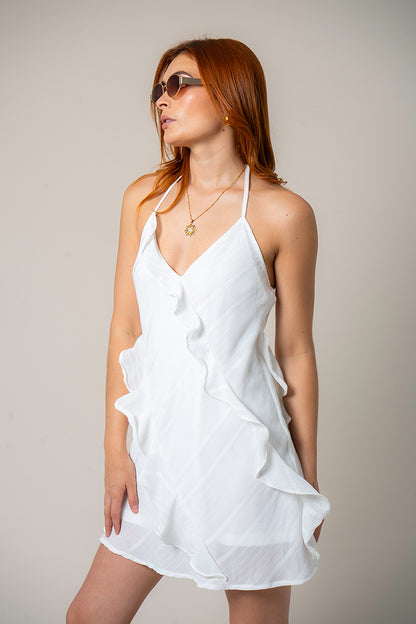 VESTIDO FLUIDO VOLANTES G-C 8487