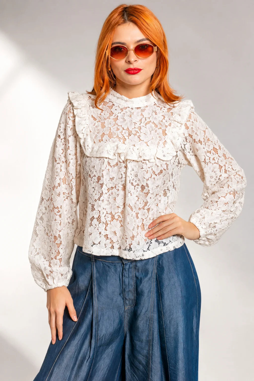 BLUSA ENCAJE B-C 8197