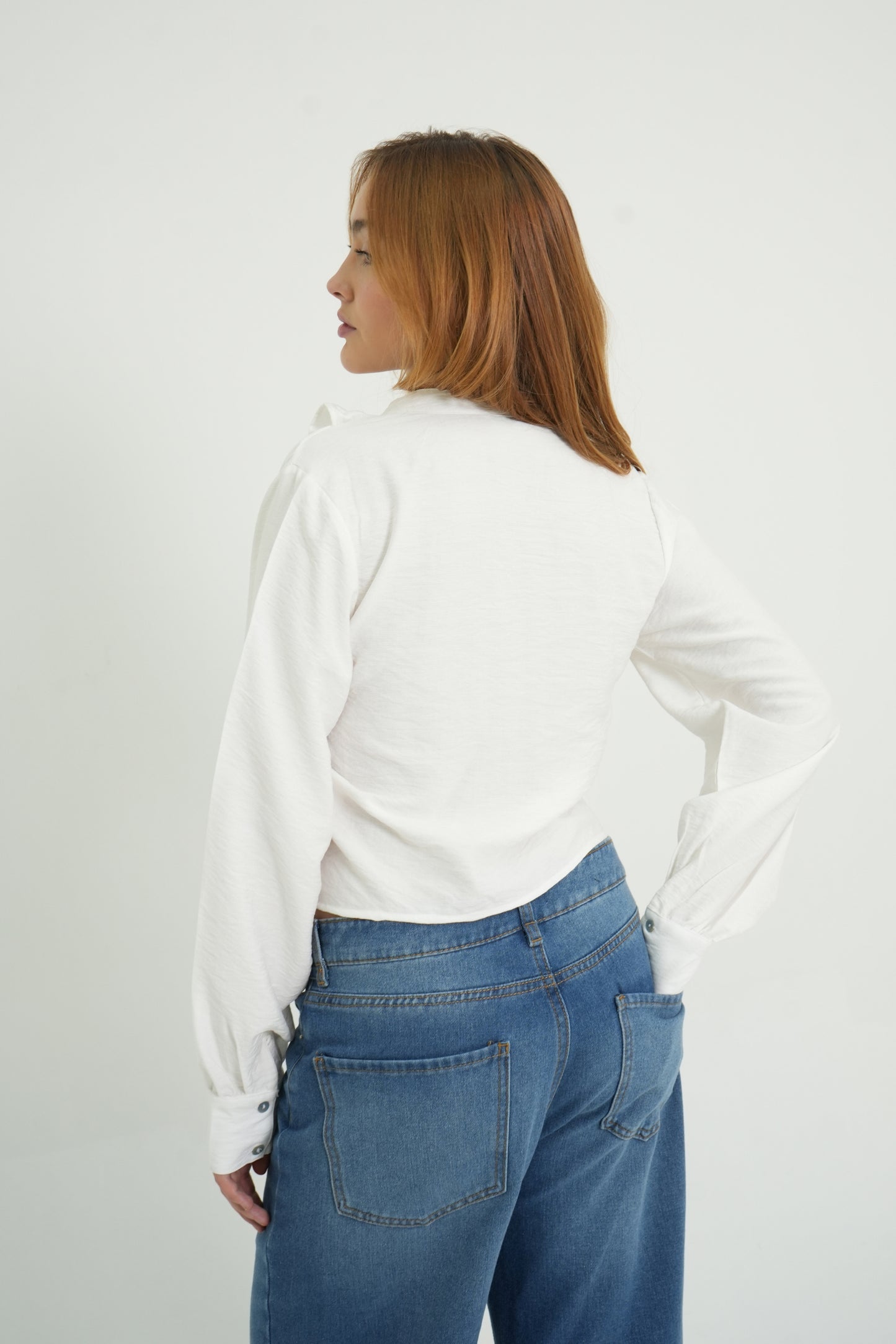 BLUSA FLUIDA MANGA LARGA 7385